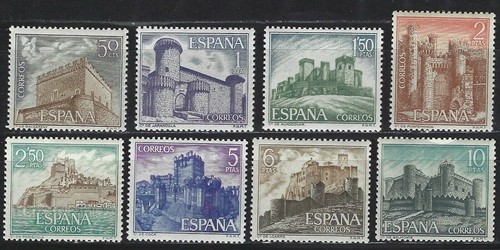 Spagna castelli 1967 mnh - castelli,