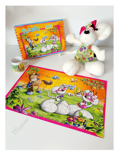 Lot peluche diddlina - diddlina, vert