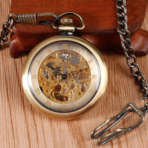 Orologio tasca scheletro - da,