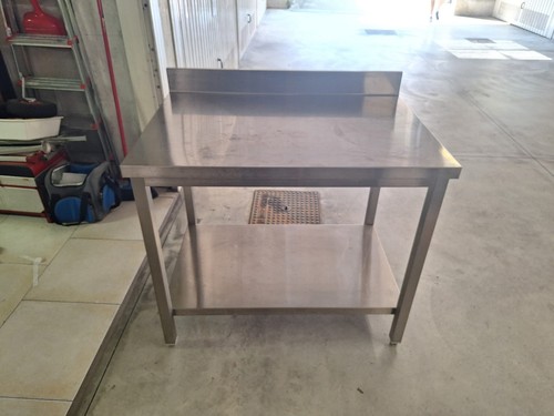 Tavolo acciaio inox 120x70 con - tavolo,
