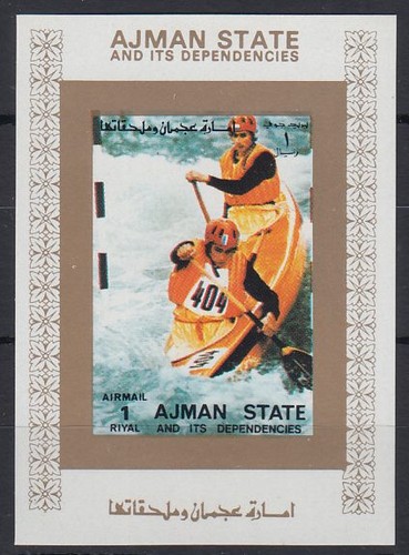 Ajman 1973 2611 b blocco - 1973,