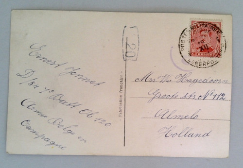 Wwi belgium field post card - belgium,