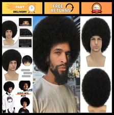 Parrucca Afro Corta da Uomo -