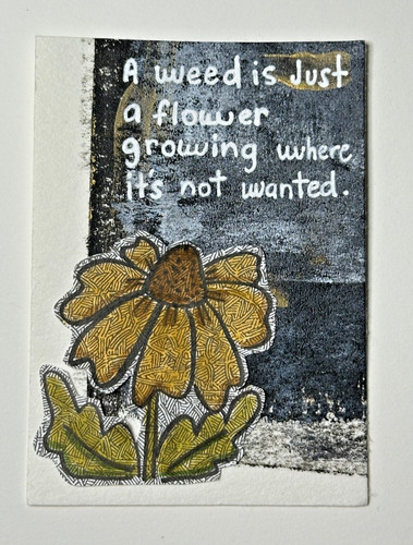 Aceo art card collage - aceo,