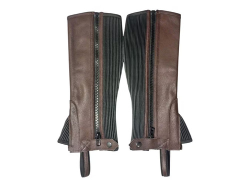 Mezzi chaps pelle marrone - chaps,
