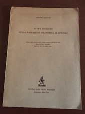 Bignone Ettore - Nuove ricerche sulla formazione filosofica di Epicuro