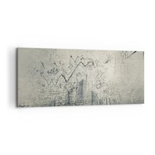 Quadro su Tela 100x40cm Graffiti carta da parati disegno casa Stampe Murale