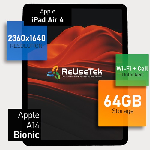 Apple ipad air 64gb - air, 10,9"