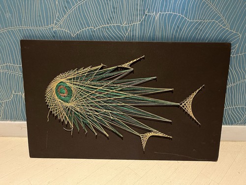 Quadro string art pesce anni - string,
