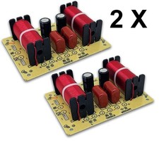 2 PZ. CROSSOVER 3 VIE 150Wx2 FILTRO PER AUTO O CASSE ACUSTICHE TAGLIO FREQUENZE