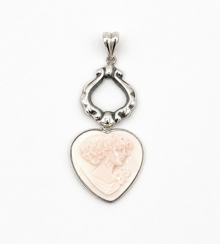 Ciondolo cammeo cuore - ciondolo,