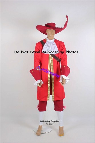 Costume rosso capitano uncino - costume,