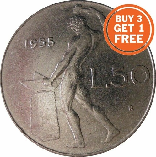 Italian lire coin vulcan - coin,