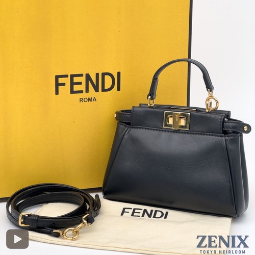 Fendi micro peekaboo black - peekaboo,