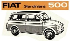 CD MANUALE CATALOGO RICAMBI, ESPLOSI, REVISIONE FIAT 500-GIARDINIERA Tipo 120*