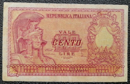 100 lire italia - italia, elmata
