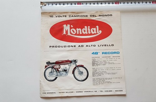 Mondial modelli 1968 record - 1968,