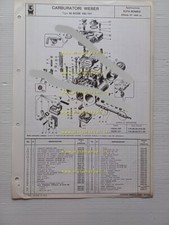 Weber carburatore 40 DCOE 106-7 Alfa Romeo Alfetta GT 1.6 1977 catalogo ricambi