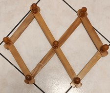 APPENDIABITI A PARETE Estensibile legno tinto ciliegio 7 posti 300 x 600 mm