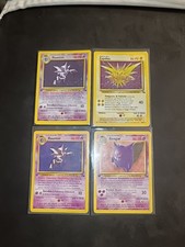 Pokemon Fossil Gengar 1 Ed(No Holo) Haunter X2 1Ed(Holo E No Holo) Zapdos...