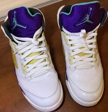 Nike Air Jordan 5 Retro Grape 25/12/2012!! Uomo taglia 9 136027-108 