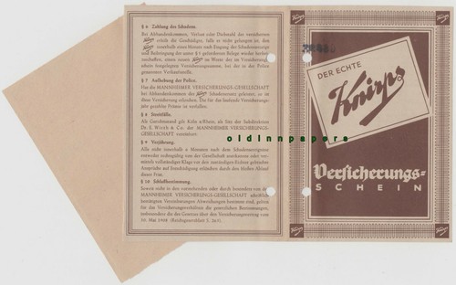 Mannheimer certificato - , di