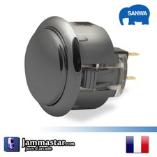 Boutons arcades originaux Sanwa Denshi OBSJ-30-GM - Genuine Sanwa - Gun Metal