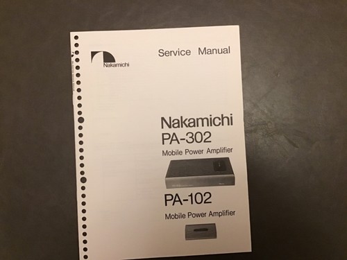 Nakamichi 302 102 - pa-302, -102