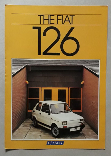 Fiat 126 depliant 1985