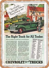 METAL SIGN - 1945 Chevy Pick