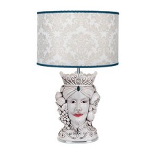 Bongelli Preziosi Lampada da tavolo in stile moderno con testa di moro maschile