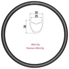 Cerchio bici carbonio tubeless