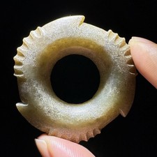 Raro vecchio ciondolo in giada