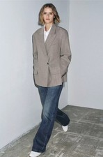 Jeans blu Zara ZW larghi vita