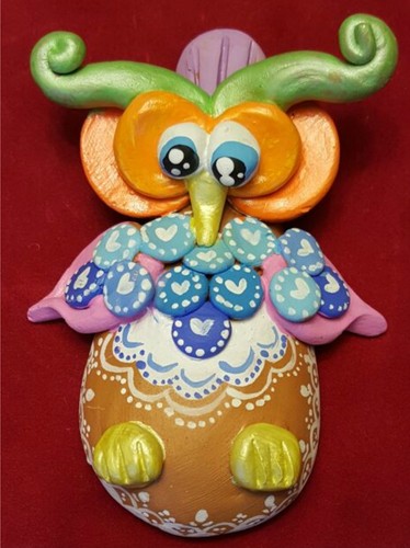 Gufo terracotta muro parete - gufo,