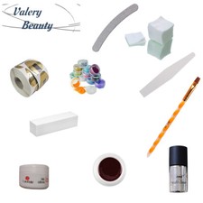 KIT RICOSTRUZIONE UNGHIE GEL UV NDED GERMANY LIME NAIL ART SENZA LAMPADA