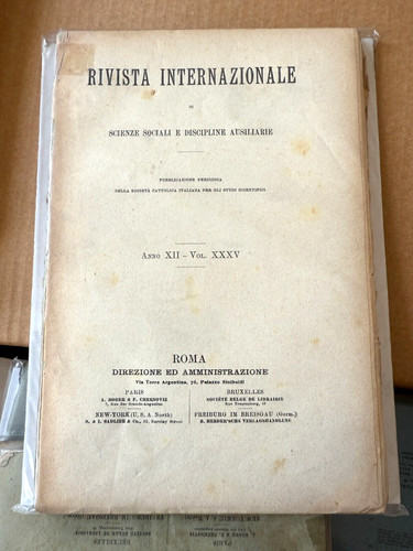 Rivista internazionale scienze - rivista,