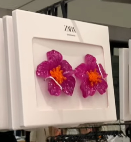 Orecchini donna zara - zara, viola