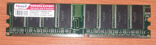 Ram vdata 1gb ddr 400mhz - 1x,