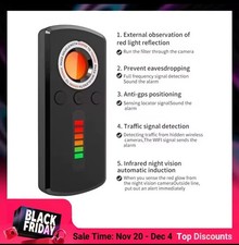 RILEVATORE MICROSPIE TELECAMERE NASCOSTE RICERCA A INFRAROSSI WIRELEPING BUG