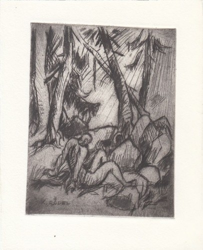 Exlibris bookplate radierung - exlibris,