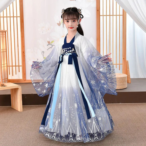 Vestito hanfu ricamato bambina - vestito,