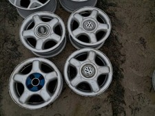 1 cerchio in lega 14 pollici 6,0" 4x100 43 ET argento 6N0601025D VW Golf Polo Rim Wheel