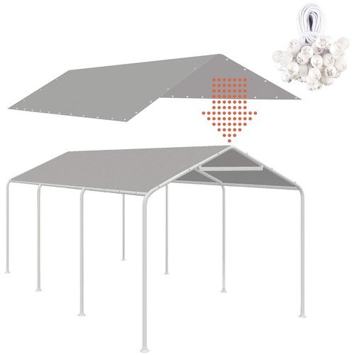 Tettoia carport grigio - tettoia,