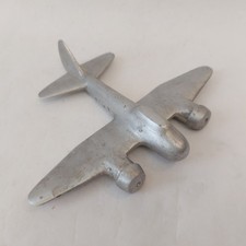 Vintage Junkers Ju 88 aereo caccia bombardiere aereo seconda guerra mondiale alluminio scrivania modello