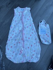 Sacco a pelo estivo bambino grobag viaggio 6-18 mesi 0,5 tog rosa floreale
