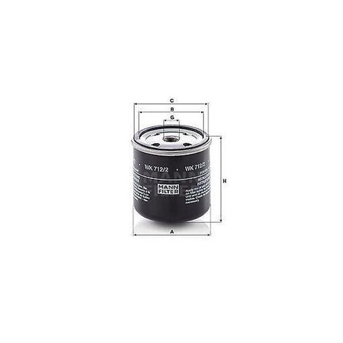 Mann filter 712 - wk, filtro