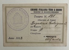 1933 Tessera sport UNIONE