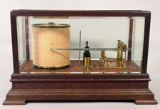 ANTIQUE BAROGRAPH BAROMETER -