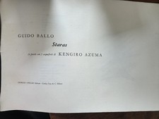 GUIDO BALLO Staras 52 poesie con 7 acqueforti di KENGIRO AZUMA GIORGIO UPIGLIO